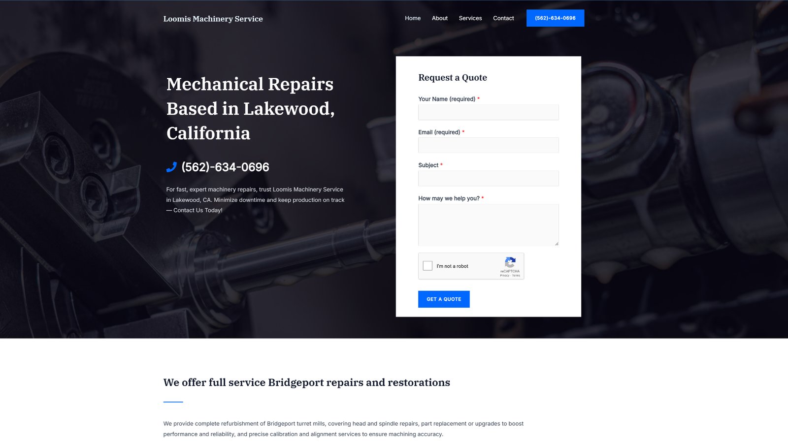 loomis machinery website