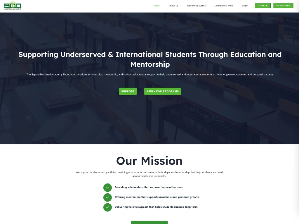 sda foundation website