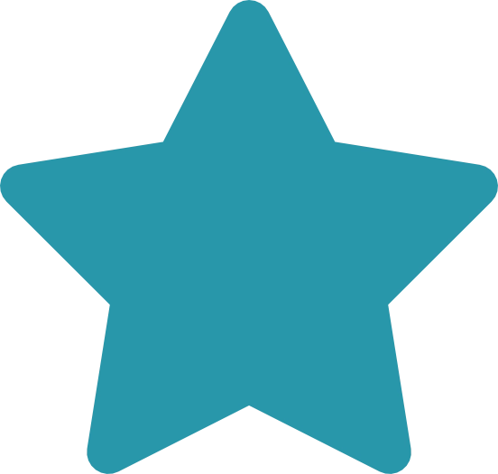 star icon in teal color